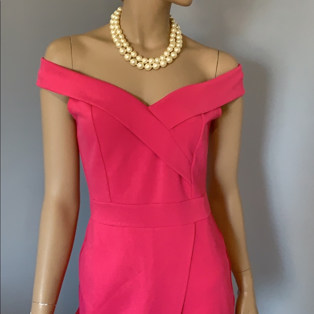 Pink mini dress